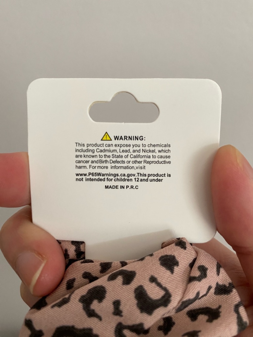 Love and Repeat Pink Leopard Bow Scrunchie - Picture 3 of 3